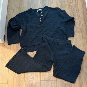 Free People Navy Women's Knit Ensemble